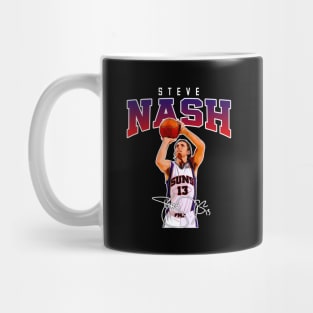 Steve Nash Basketball Legend Signature Vintage Retro 80s 90s Bootleg Rap Style Mug